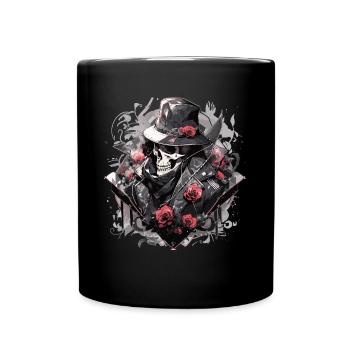 Skull Skull Skulls Skull Skeleton - Full Colour Mug - black - Front
