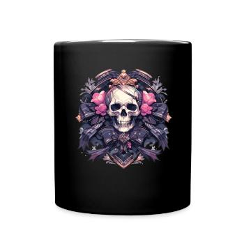 Skull Skull Skulls Skull Skeleton - Full Colour Mug - black - Front