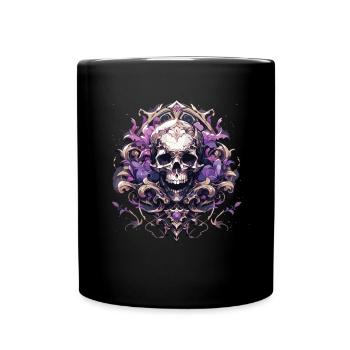 Skull Skull Skulls Skull Skeleton - Full Colour Mug - black - Front