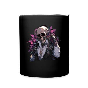 Skull Skull Skulls Skull Skeleton - Full Colour Mug - black - Front