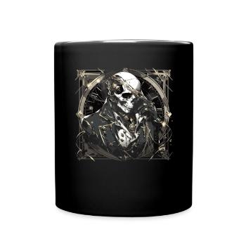 Skull Skull Skulls Skull Skeleton - Full Colour Mug - black - Front