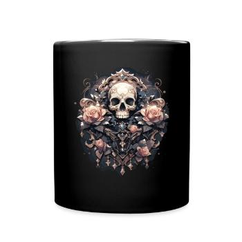 Skull Skull Skulls Skull Skeleton - Full Colour Mug - black - Front