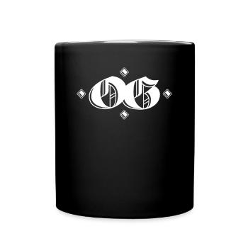 OG Original Gangster Gangsta O.G. Calligraphy - Tasse einfarbig - Schwarz - Vorne