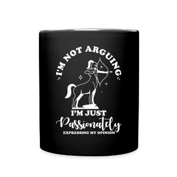 Zodiac sign Sagittarius Astrology Horoscope - Full Colour Mug - black - Front