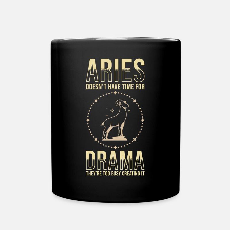 Widder Sternzeichen Astrologie Horoskop Widder - Tasse einfarbig - Schwarz