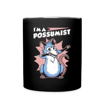 Opossum Saying - Full Colour Mug - black - Front