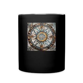 Vitrail - Chip Work Glass Artist - Mug uni - noir - Devant