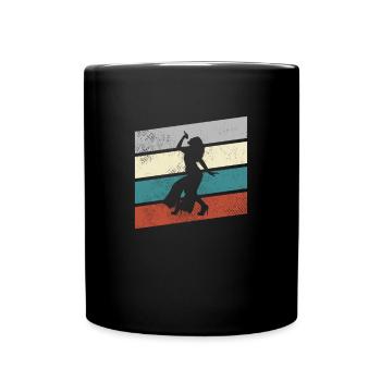 Chanter rétro - Mug uni - noir - Devant
