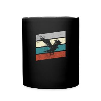 Adler Retro - Full Colour Mug - black - Front