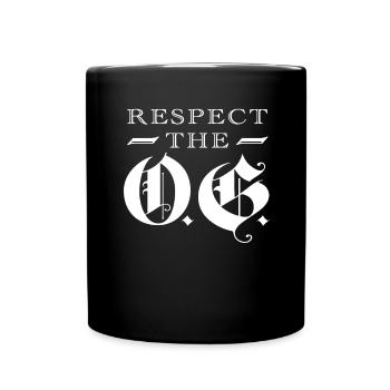 Respectez la calligraphie OG Original Gangsta - Mug uni - noir - Devant