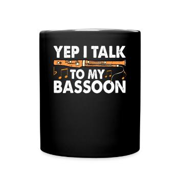 Bassoonist - Full Colour Mug - black - Front