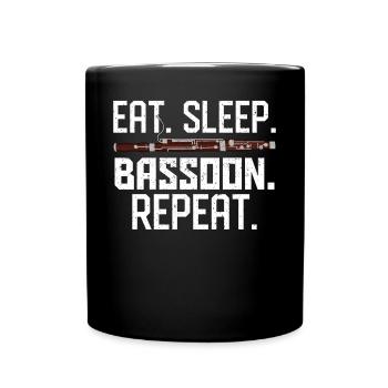 Bassoonist - Full Colour Mug - black - Front