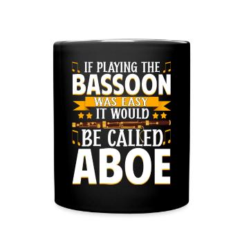 Bassoonist - Full Colour Mug - black - Front