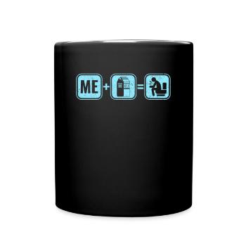 Milk lactose intolerance intolerance milk - Full Colour Mug - black - Front
