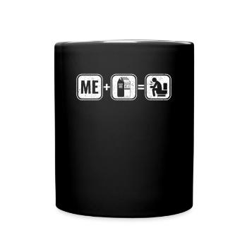 Milk lactose intolerance intolerance milk - Full Colour Mug - black - Front