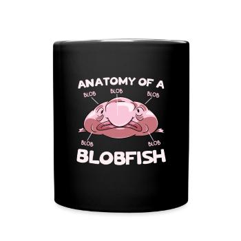 Poissons d’eau profonde Biologie marine Blobfish Lover Marine - Mug uni - noir - Devant