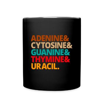 Nucleobases Biology Teacher DNA Biologist - Full Colour Mug - black - Front