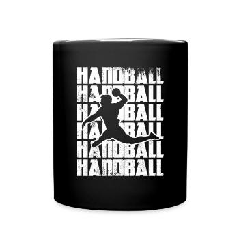 Funny handball - Full Colour Mug - black - Front