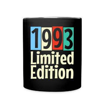 30th Birthday Vintage 1993 Limited Edition - Full Colour Mug - black - Front