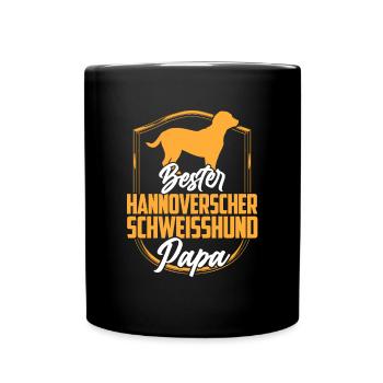 Bester Hannoverscher Schweißhund Papa - Tasse einfarbig - Schwarz - Vorne