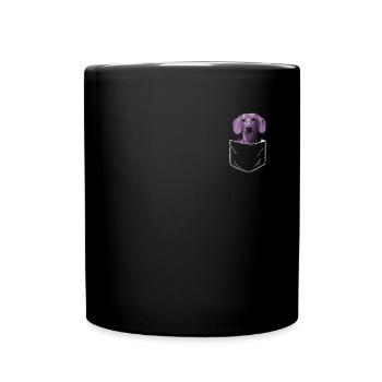 Chien teckel Propriétaire de chien Gechenkidee - Mug uni - noir - Devant