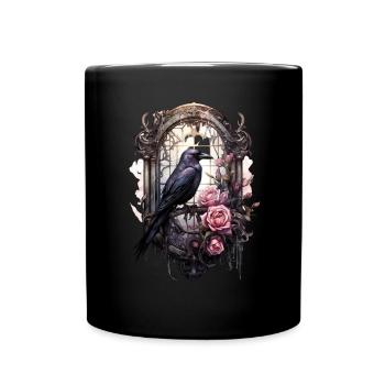 Gothik Okkult Satan Gotik Schwarze Szene Wicca - Tasse einfarbig - Schwarz - Vorne