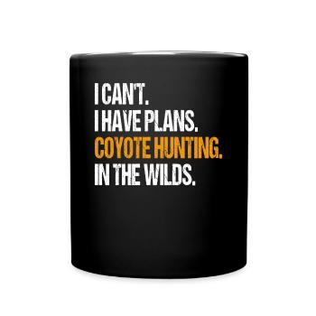 Coyote Hunter Yote - Full Colour Mug - black - Front