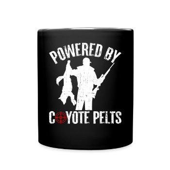 Coyote Hunt Coyote Hunter Yote - Full Colour Mug - black - Front