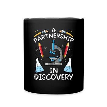 Eine Partnerschaft In Der Entdeckung - Tasse einfarbig - Schwarz - Vorne
