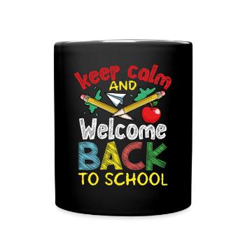 Welcome back to school - Full Colour Mug - black - Front