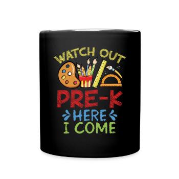 Prenez soin de l’école maternelle, voici venez - Mug uni - noir - Devant