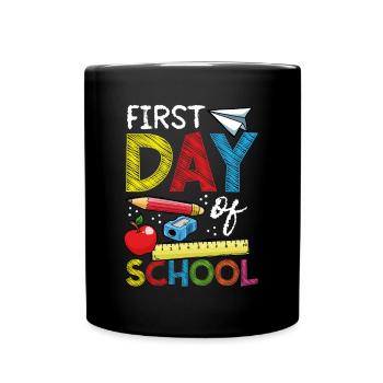 First day of school - Full Colour Mug - black - Front