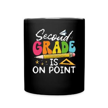 The second class is to the point - Full Colour Mug - black - Front