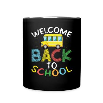Schoolchild back to school - Full Colour Mug - black - Front