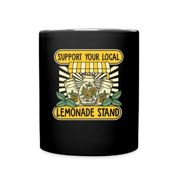 Soutenez votre stand de limonade local Limonade - Mug uni - noir - Devant