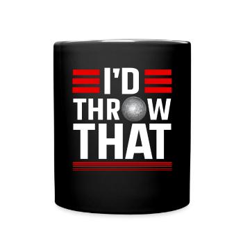 Lancer du poids Athlétisme - Mug uni - noir - Devant