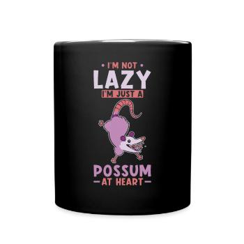 Opossum Saying - Full Colour Mug - black - Front