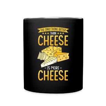Cadeau au fromage - Mug uni - noir - Devant