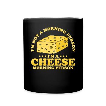 Cadeau au fromage - Mug uni - noir - Devant