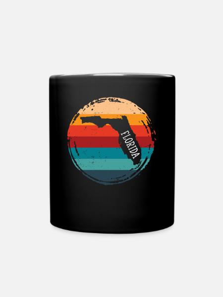 florida - Tasse einfarbig - Schwarz