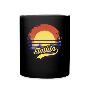 florida - Tasse einfarbig - Schwarz - Vorne