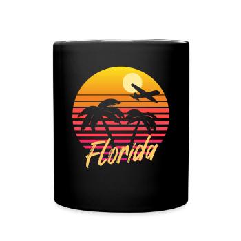 florida - Tasse einfarbig - Schwarz - Vorne
