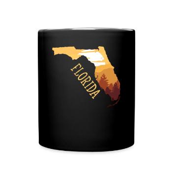 florida - Tasse einfarbig - Schwarz - Vorne