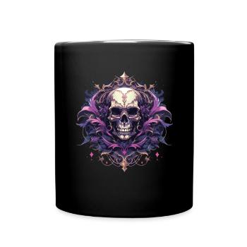 Skull Skull Skulls Skull Skeleton - Full Colour Mug - black - Front
