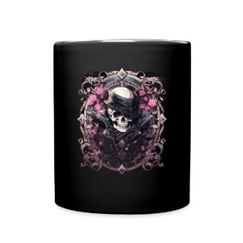 Skull Skull Skulls Skull Skeleton - Full Colour Mug - black - Front