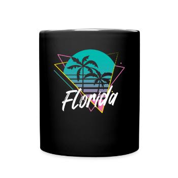 florida - Tasse einfarbig - Schwarz - Vorne