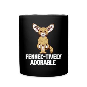 Fennec-tivement adorable Fennec Fox propriétaire Fennec - Mug uni - noir - Devant