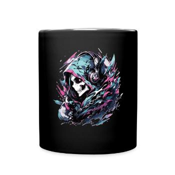 Skull Skull Skulls Skull Skeleton - Full Colour Mug - black - Front