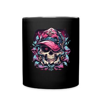 Skull Skull Skulls Skull Skeleton - Full Colour Mug - black - Front