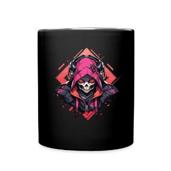 Skull Skull Skulls Skull Skeleton - Full Colour Mug - black - Front